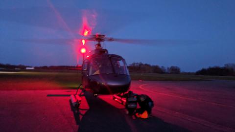 Nachtflug Helikopter